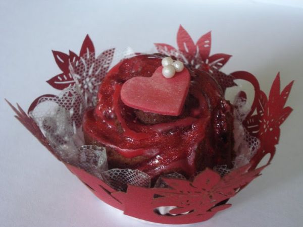 Cupcake recheio de morango