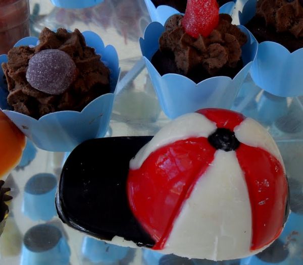 Doce em chocolate